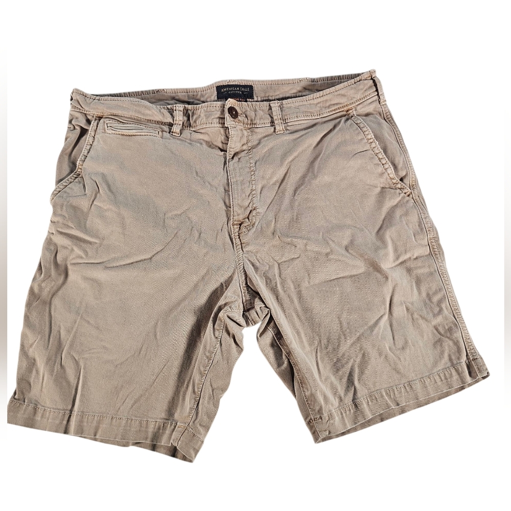 American Eagle Outfitters Men's Tan Khaki Extreme Flex Shorts Size 38